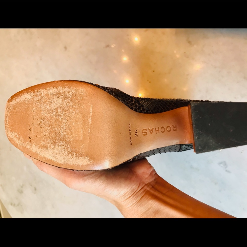 Rochas Python Heeled Boots - image 4